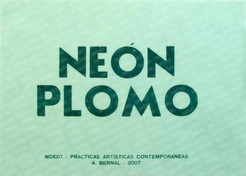 Neon plomo
