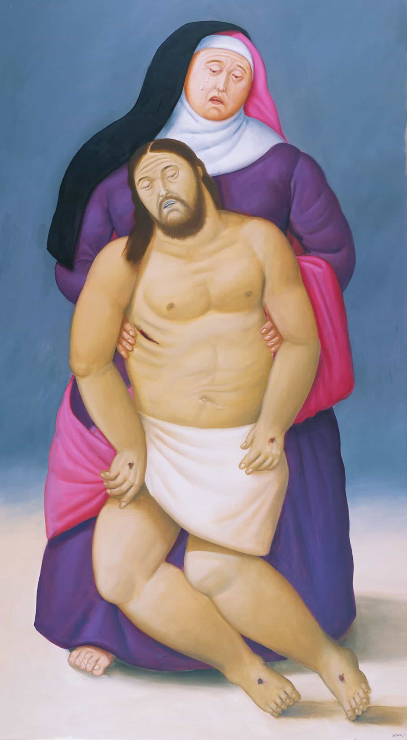 María y Jesús muerto