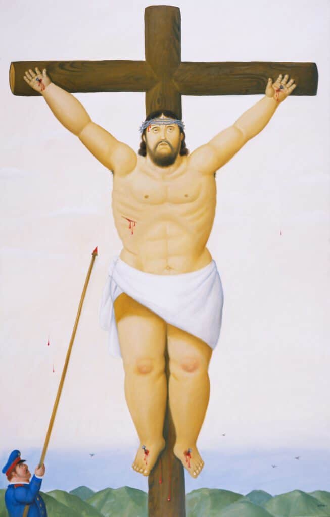 Crucifixión con soldado