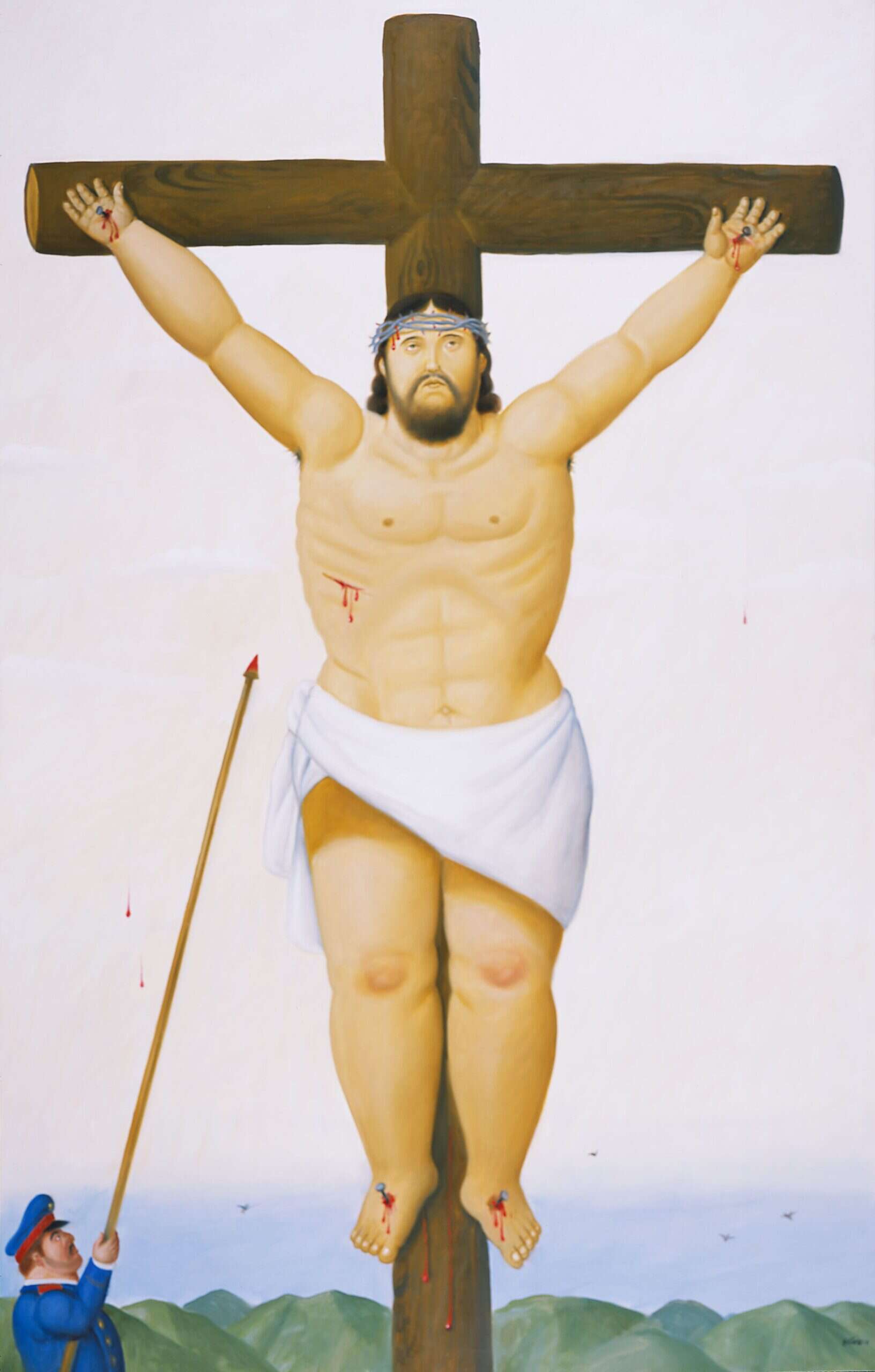 Crucifixión con soldado