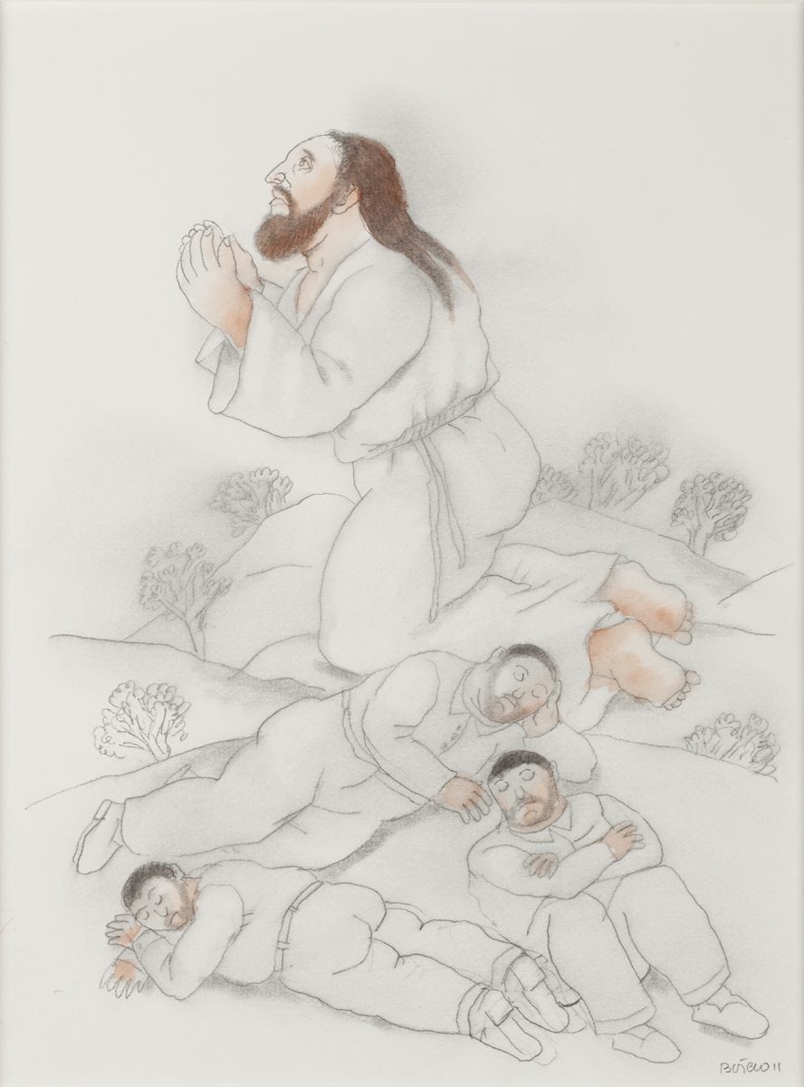 Jesús en el jardín de los olivos