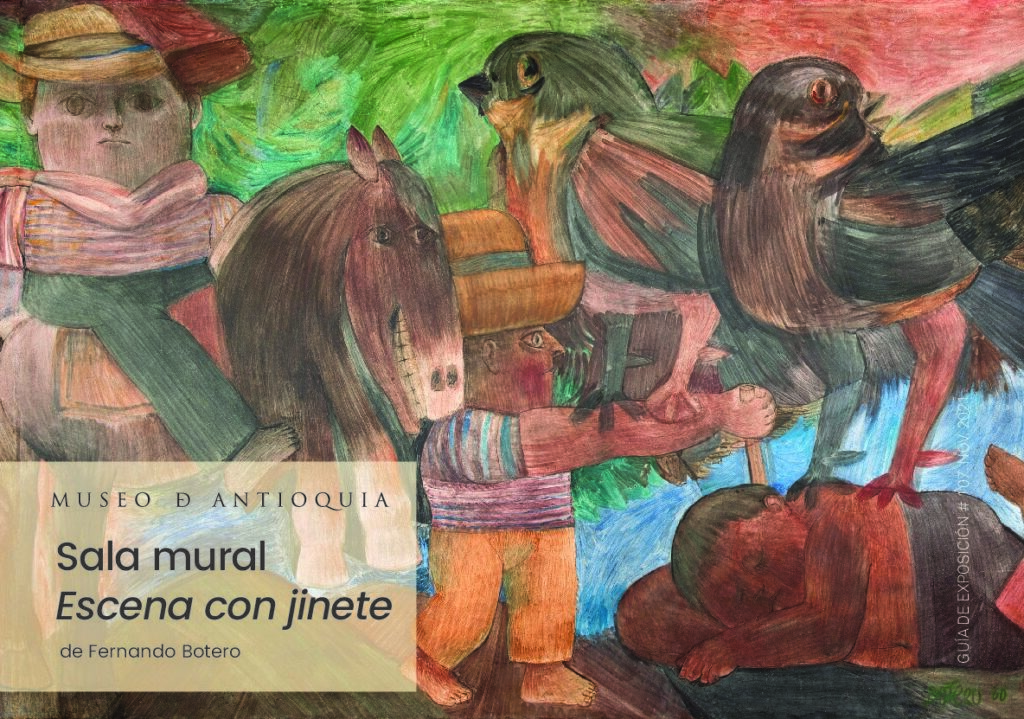 Portada Guía Sala mural Escena con jinete
