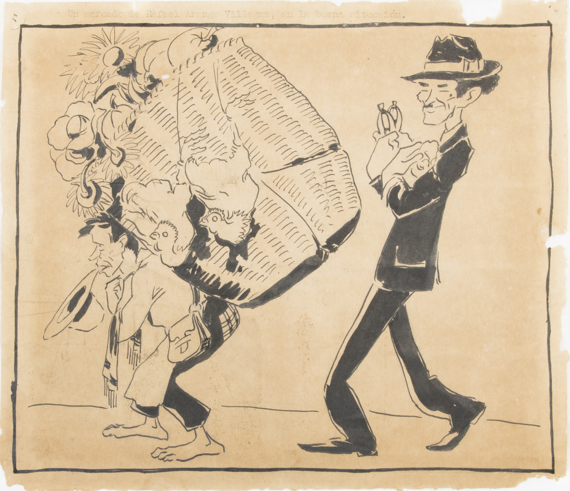 Un mercado de Rafael Arango Villegas, en la buena situación, ca. 1930 - Ricardo Rendón