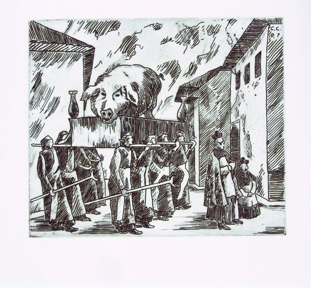 El Verraco de Guaca, placa de 1952 (reimpresión de 2005) - Carlos Correa